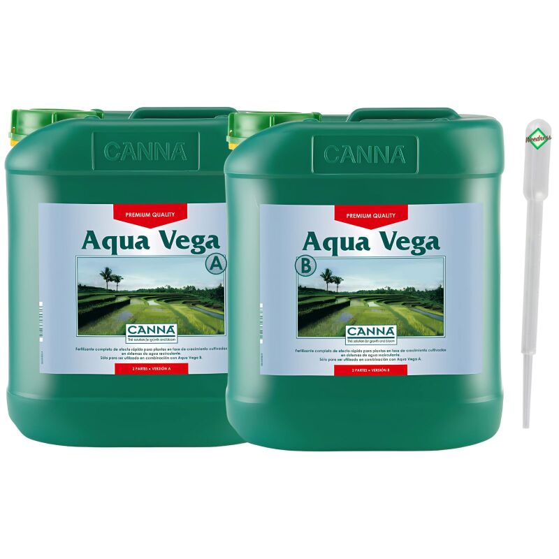 Canna Aqua Vega A&B 10 Liter – Aqua Wachstumsdünger Groß