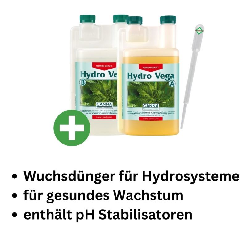 Canna Hydro Vega A&B 10 Liter – Hydroponik Wachstumsdünger A+B