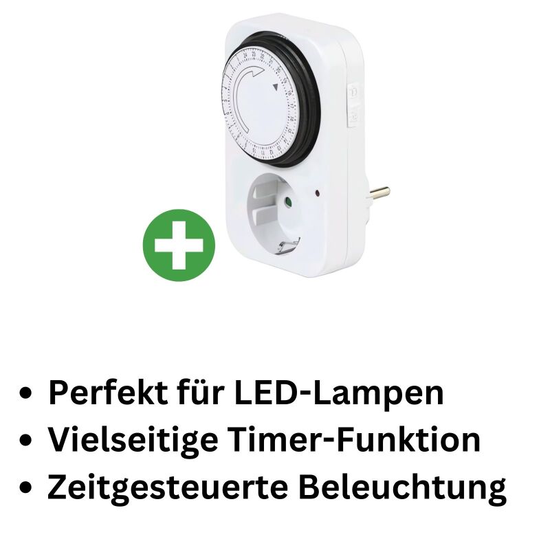 Mechanische Zeitschaltuhr mit Timer Funktion – Schaltuhr Grow Lampe