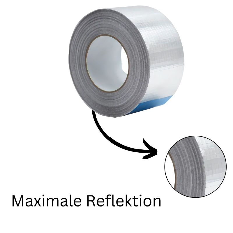 Reflektions Klebeband 50 mm x 10 Meter – Lichtdicht Growzelt