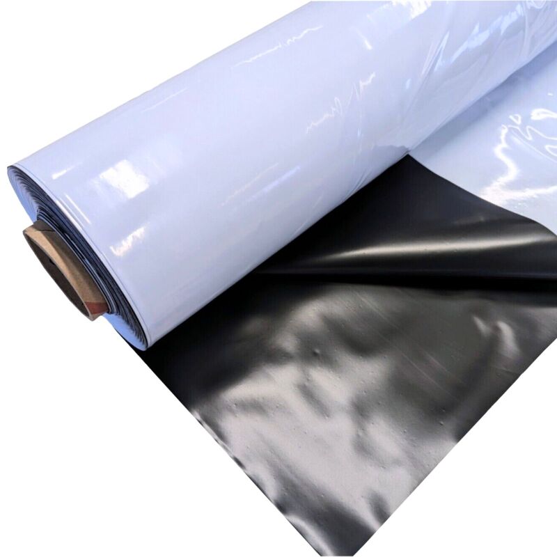 Schwarz Weiß Reflektionsfolie 25 Meter – Lichtdichte Folie Growroom