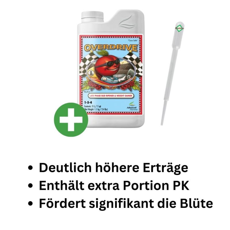 Advanced Nutrients Overdrive 1 Liter – Blüte-Booster für späte Phase