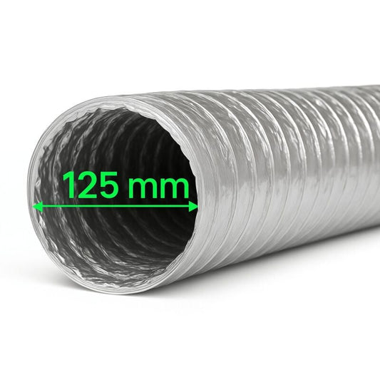 Aluflexrohr 125 mm 1 Meter - Aluminium Schlauch
