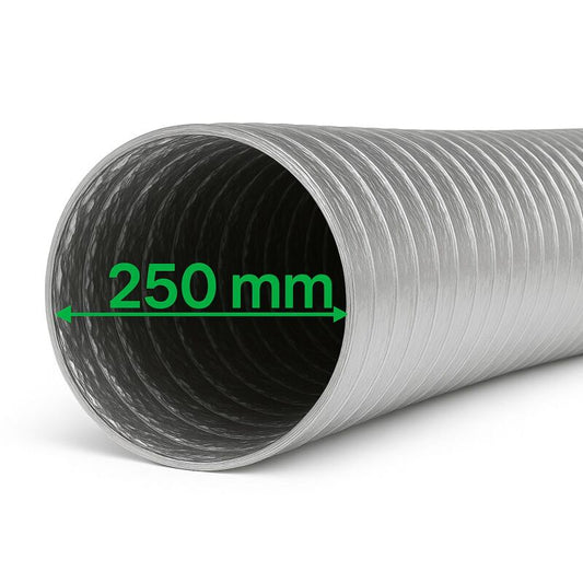 Aluflexrohr 250 mm 1 Meter - Belüftungsrohr