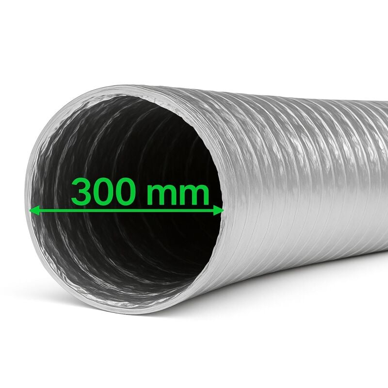 Aluflexrohr 300 mm 1 Meter - Flexibler Luftschlauch