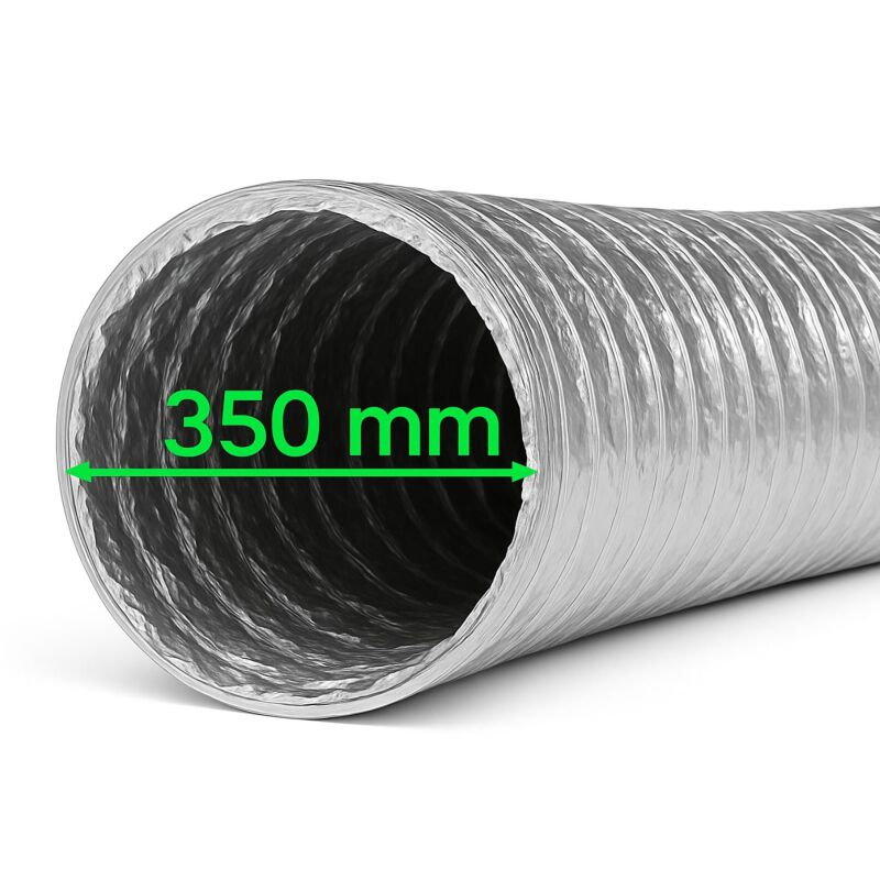 Aluflexrohr 350 mm - 1 Meter Lüftungsschlauch