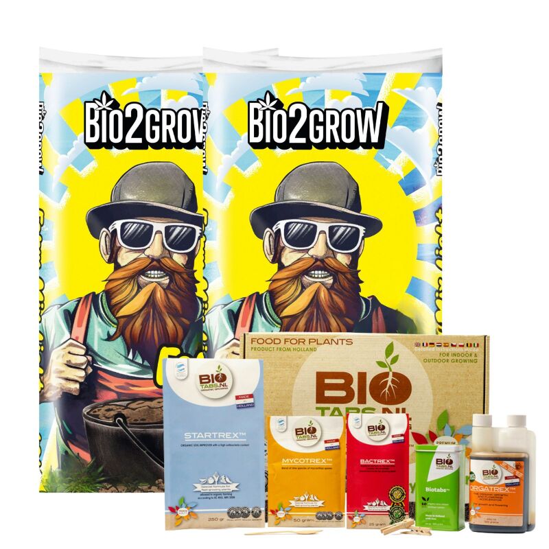 Bio2Grow Erde Living Soil Set – Biologisch aktives Pflanzsubstrat
