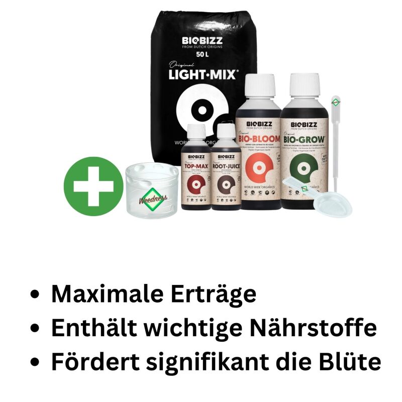 BioBizz Light Mix Erd-Set Medium – Bio Anzuchterde