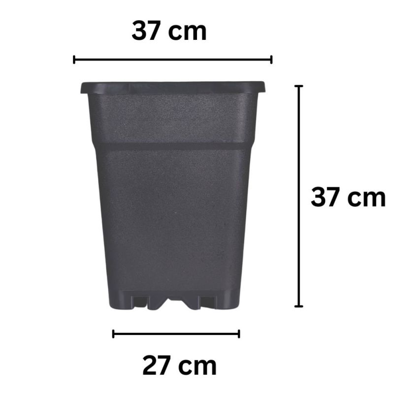 Blumentopf ECKIG 30 Liter 37x37x36 cm