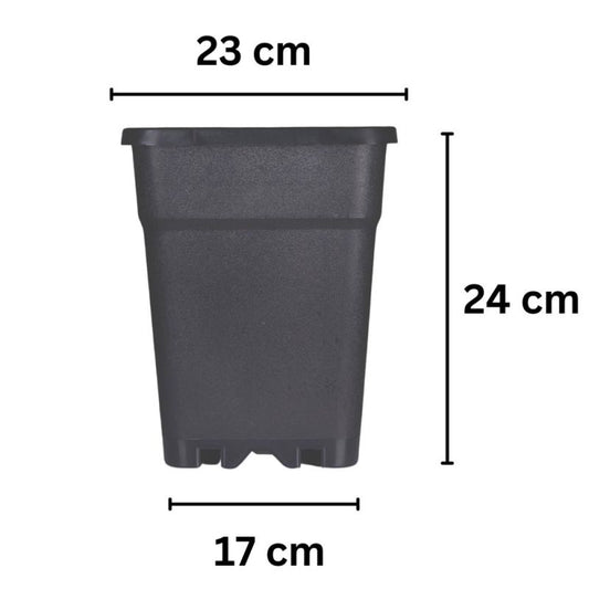 Blumentopf ECKIG 9 Liter 23x23x24 cm