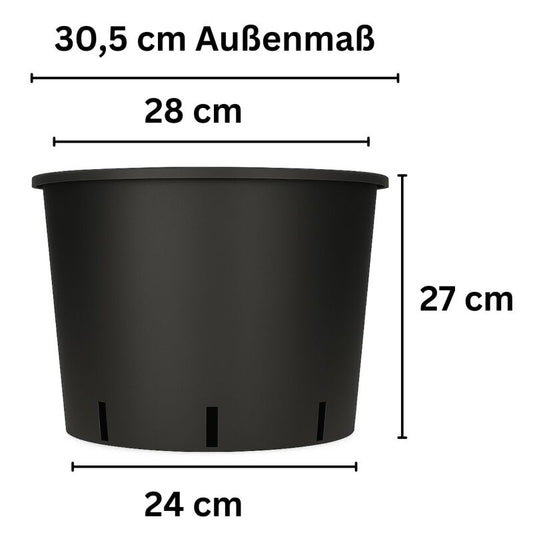 Blumentopf RUND 15 Liter 32 x 26 cm
