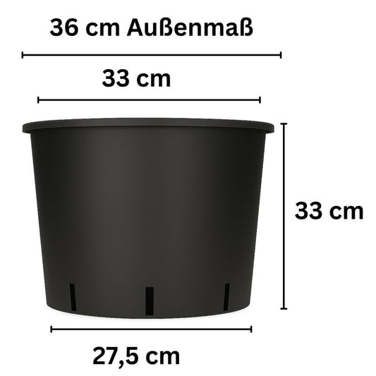 Blumentopf RUND 25 Liter 36x33 cm