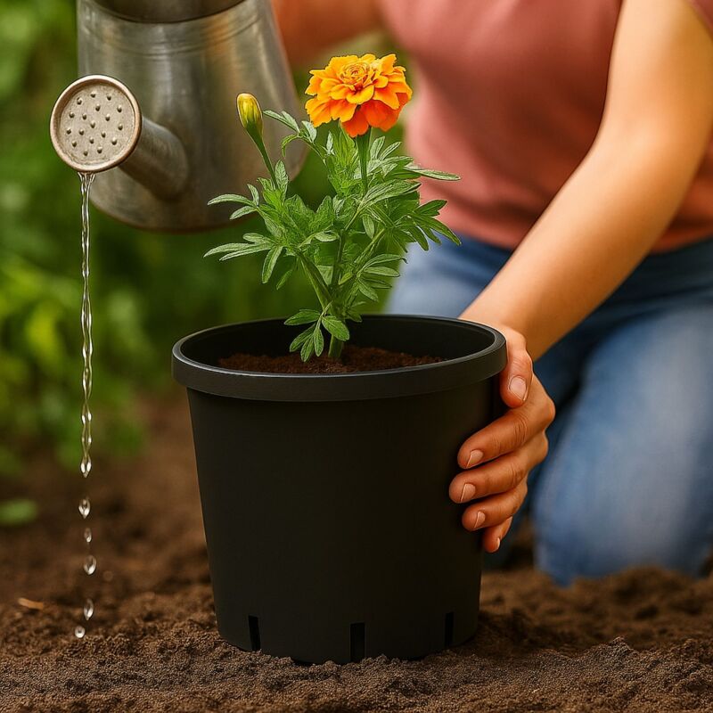 Blumentopf RUND 7 Liter 22x22 cm – Pflanztopf Grow