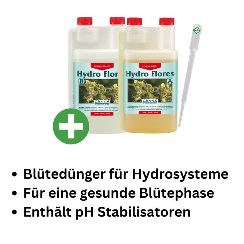 Canna Hydro Flores A&B 5 Liter – Hydroponik Blütedünger A+B