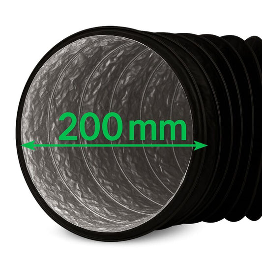 Combiflexrohr 200 mm 1 Meter – Abluft Lüftungsschlauch