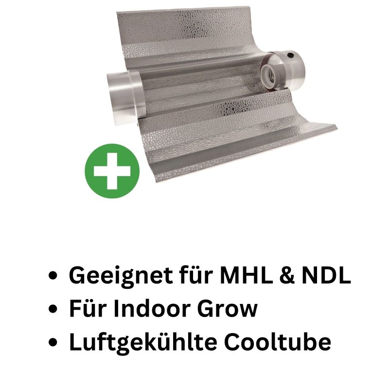 Prima Klima Cooltube Reflektor 125 mm Flansch 40 cm lang