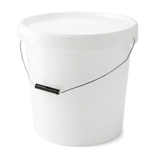Eimer mit Deckel 25 Liter Weiß – Pflanzeneimer Robust