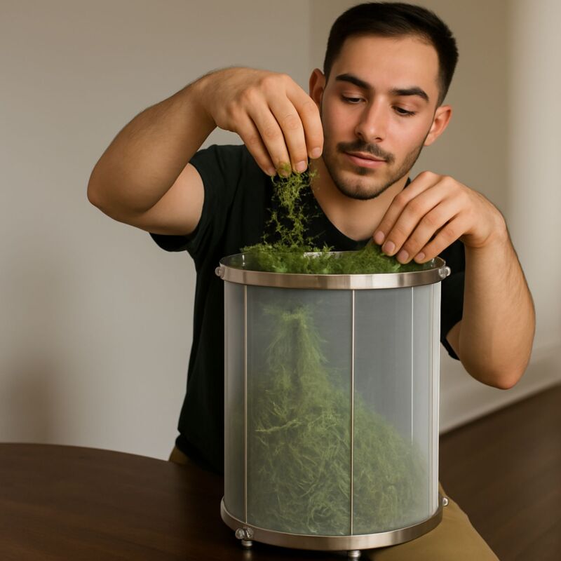 Elektrische Pollenmaschine – 150 Gramm Kapazität, 150 µm Sieb, regelbar