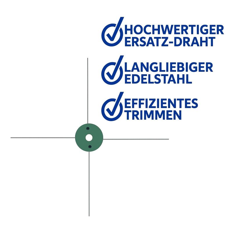 Erntemaschine Ersatzdraht 60 cm für Trimmer