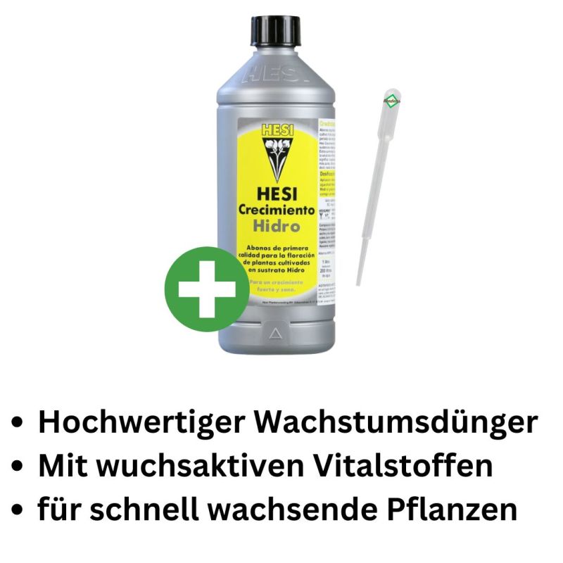 Hesi Hydro-Wuchs 10 Liter – Hydroponik Wachstumsdünger