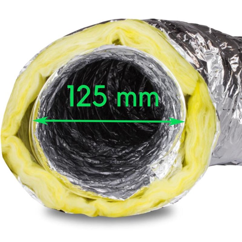 Isoflexrohr 125 mm 1 Meter
