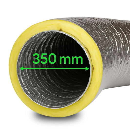 Isoflexrohr 350 mm - 1 Meter Isolierter Lüftungsschlauch