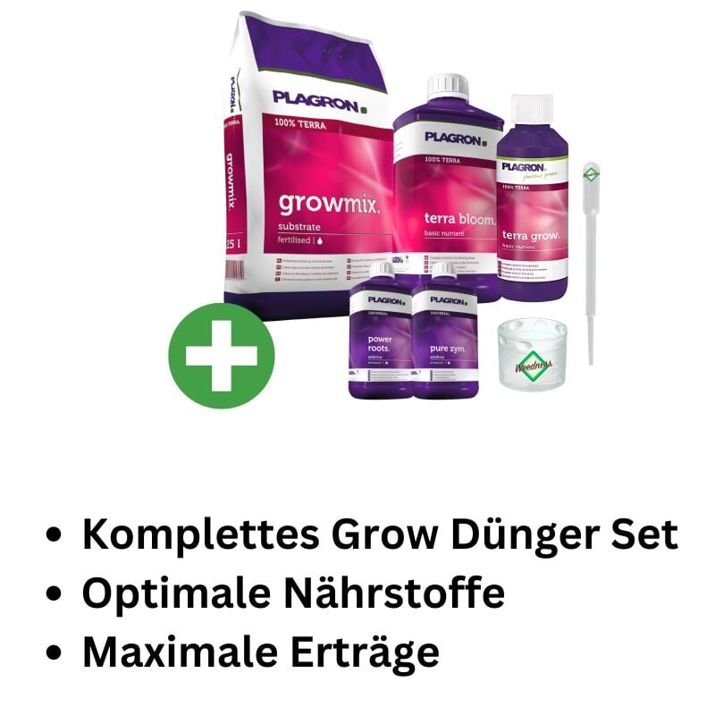 Plagron Growmix Erde-Set Medium – Anzuchterde Indoor Grow
