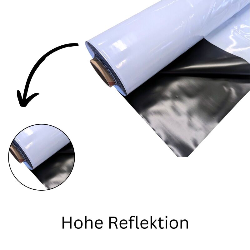Schwarz Weiß Reflektionsfolie 100 Meter – Folie Growroom