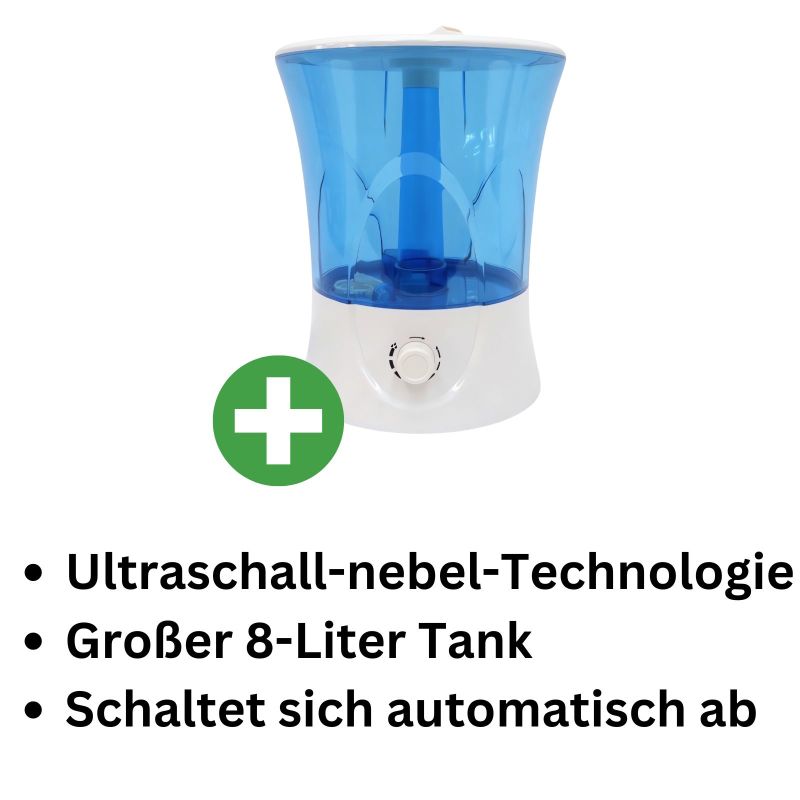 Megamist Luftbefeuchter 8 Liter – Großer Luftbefeuchter
