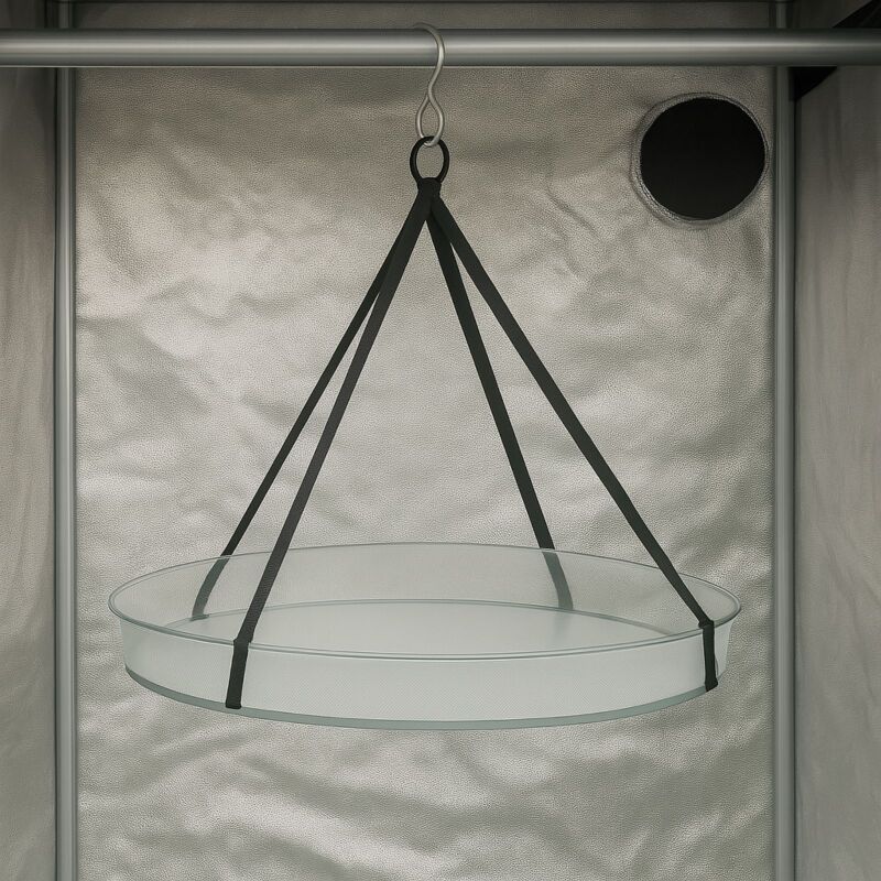 Trockennetz Ø 90 cm 1-lagig – Pflanzen Trocknung Hängenetz