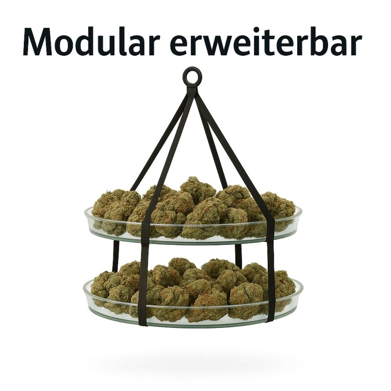 Trockennetz Ø 90 cm 1-lagig – Pflanzen Trocknung Hängenetz