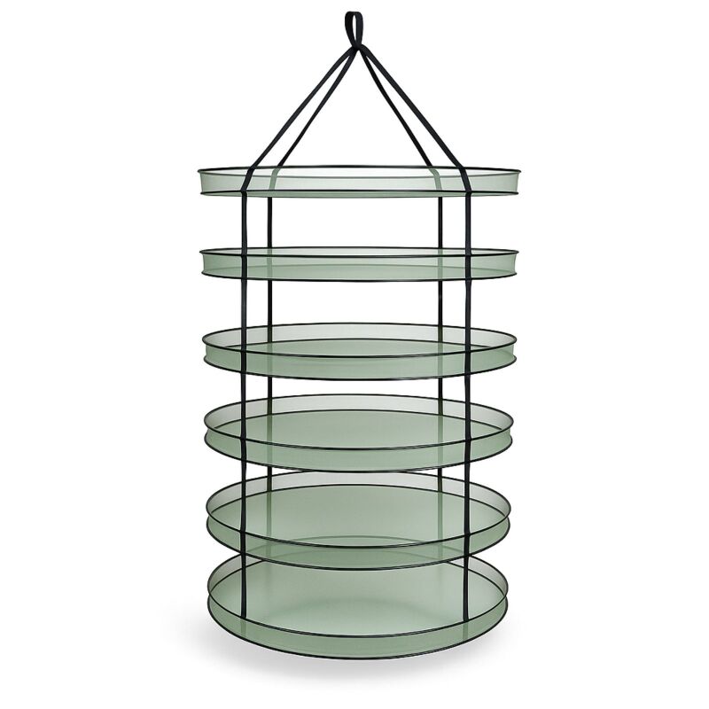 Trockennetz Ø 90 cm 6-lagig – Pflanzen Trocknung Hängenetz