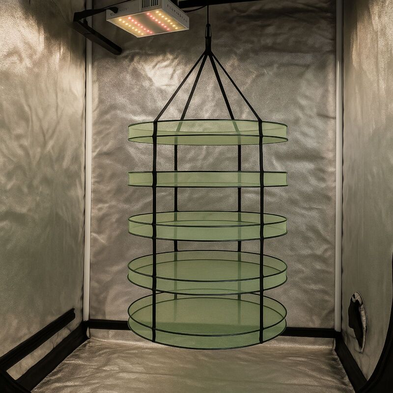 Trockennetz Ø 90 cm 6-lagig – Pflanzen Trocknung Hängenetz